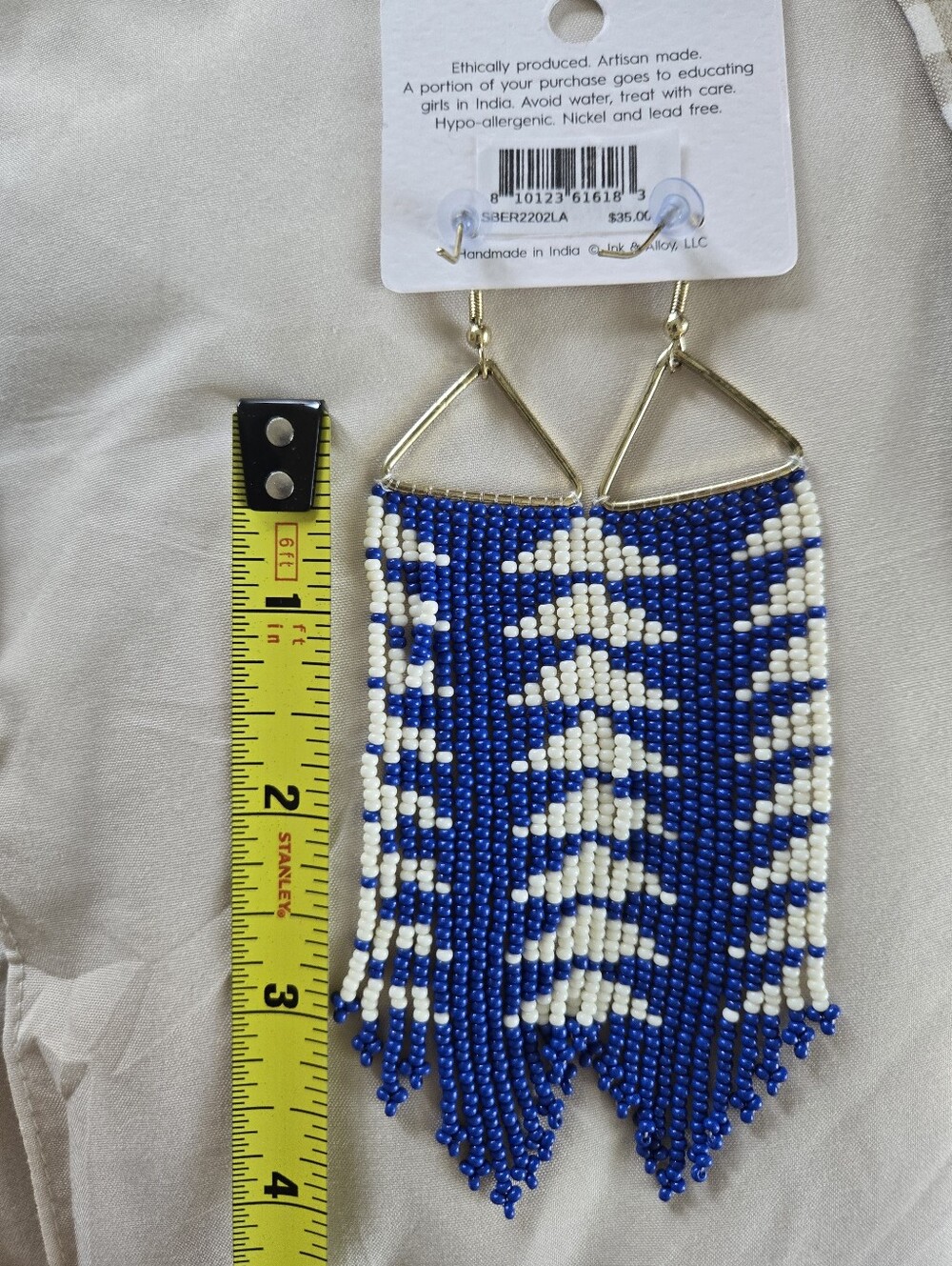 Ink + Alloy Beaded Earrings